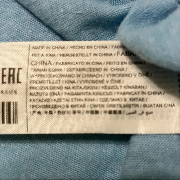 MNG by Mango 3x Light Blue V-Neck Women's Tee - Picture 14 of 14